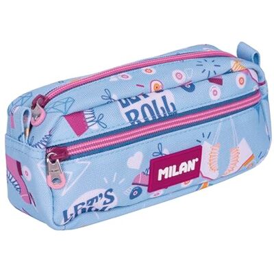 Milan rektangulärt pennfack - 2 blixtlås - Särskild Roller-serie Milan rektangulärt pennfack - 2 blixtlås - Särskild Roller-serie