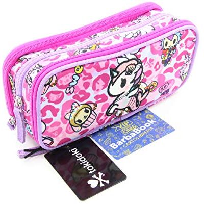 Franco Cosimo Panini TOKIDOKI organiserat pennfodral med 3 dragkedja rosa, Rosenröd, Taglia Unica, pennfodral för barn Franco Cosimo Panini TOKIDOKI organiserat pennfodral med 3 dragkedja rosa, Rosenröd, Taglia Unica, pennfodral för barn
