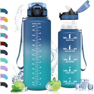 Vikaster VC-TY-SHXZG-1500ML-JB-Blue-Green, 1 000 ml/1500 ml Barn med sugrör, BPA-fria och läckagesäkra unisex-ungdom, blågrön-1500 ml, 1500 ml Vikaster VC-TY-SHXZG-1500ML-JB-Blue-Green, 1 000 ml/1500 ml Barn med sugrör, BPA-fria och läckagesäkra unisex-ungdom, blågrön-1500 ml, 1500 ml