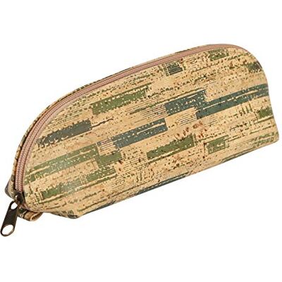 Clairefontaine 420015C liten oval skolväska med vegan kork 16 x 5 x 6 cm, växt Clairefontaine 420015C liten oval skolväska med vegan kork 16 x 5 x 6 cm, växt