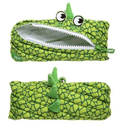 ZIPIT Dinosaurie Pennfodral för Barn, Rolig Pennväska för Pojkar, Grön Pennskrin tillverkat av ett enda långt blixtlås, hållbar polyester, kapacitet upp till 30 pennor, perfekt present för barn ZIPIT Dinosaurie Pennfodral för Barn, Rolig Pennväska för Pojkar, Grön Pennskrin tillverkat av ett enda långt blixtlås, hållbar polyester, kapacitet upp till 30 pennor, perfekt present för barn
