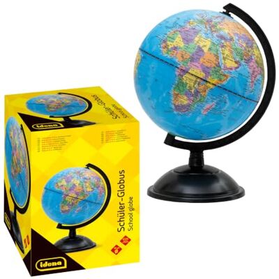 Idena 569906 – jordglob med politisk kartbild, Ø 18 cm, skolelevvärlden, perfekt för skolan Idena 569906 – jordglob med politisk kartbild, Ø 18 cm, skolelevvärlden, perfekt för skolan