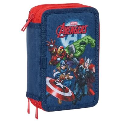 safta AVENGERS Skolfodral med 37 användbara ingår, barnfodral, barnfodral, perfekt för barn i åldrarna 5 till 14 år, bekväm och mångsidig, kvalitet och styrka, 12,5 x 5,5 x 19,5 cm safta AVENGERS Skolfodral med 37 användbara ingår, barnfodral, barnfodral, perfekt för barn i åldrarna 5 till 14 år, bekväm och mångsidig, kvalitet och styrka, 12,5 x 5,5 x 19,5 cm
