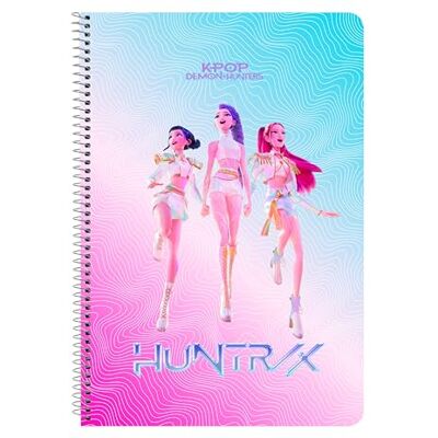 safta K-POP Demon Hunters STATIONERY Anteckningsbok, Folio anteckningsbok 80 ark hårda lock 1design, perfekt för barn i olika åldrar, bekväm och mångsidig, styrka, 21,5 x 1 x 31 cm safta K-POP Demon Hunters STATIONERY Anteckningsbok, Folio anteckningsbok 80 ark hårda lock 1design, perfekt för barn i olika åldrar, bekväm och mångsidig, styrka, 21,5 x 1 x 31 cm