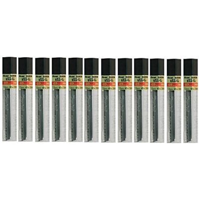 Pentel 0,5 mm 3 B påfyllningsbly (paket med 12 rör, 12 huvuden per rör) Pentel 0,5 mm 3 B påfyllningsbly (paket med 12 rör, 12 huvuden per rör)