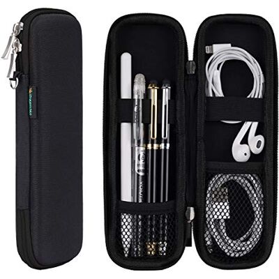iDream365 Litet pennfodral pennskrin för Apple Pencil, hårt skal bärande pennfodral hållare för direktörsfontänpennor, styluspennor svart iDream365 Litet pennfodral pennskrin för Apple Pencil, hårt skal bärande pennfodral hållare för direktörsfontänpennor, styluspennor svart