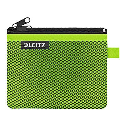 Leitz WOW Fodral med två fickor, dragkedja, nylon, tvättbar, small (14 x 10,5 cm), grön, 40110054 Leitz WOW Fodral med två fickor, dragkedja, nylon, tvättbar, small (14 x 10,5 cm), grön, 40110054