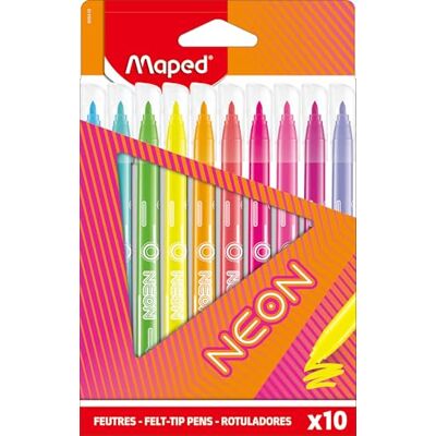 Maped NEON färgpennor färgpennor med neoneffekt låda med 10 neonpennor Maped NEON färgpennor färgpennor med neoneffekt låda med 10 neonpennor