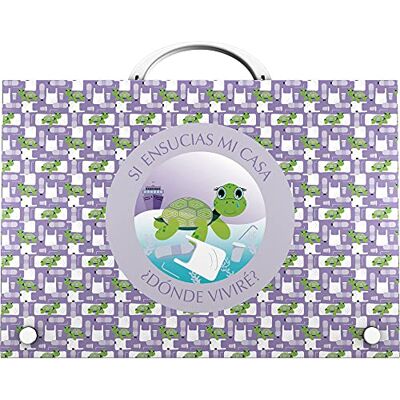 Grafoplás 37402428. Skolväska med handtag, Polypropylen Kollektion Wise Planet, Sköldpadda Grafoplás 37402428. Skolväska med handtag, Polypropylen Kollektion Wise Planet, Sköldpadda