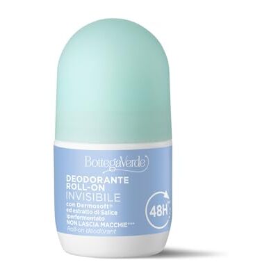 Bottega Verde INVISIBILE Roll-on Deodorant med Dermosoft och Hyperfermenterad Willow-extrakt (50 ml) Bottega Verde INVISIBILE Roll-on Deodorant med Dermosoft och Hyperfermenterad Willow-extrakt (50 ml)