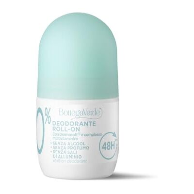 Bottega Verde Noll 0% Roll On Deodorant med Dermosoft och multivitaminkomplex (50 ml) Bottega Verde Noll 0% Roll On Deodorant med Dermosoft och multivitaminkomplex (50 ml)