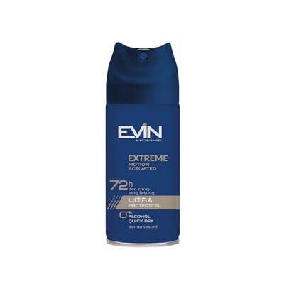 EVIN HOMME Deodorant för män, spray 72H Extreme, citrusdoft, lavendel, cederträ, reglerar andningsförmågan för 72 h, 150 ml EVIN HOMME Deodorant för män, spray 72H Extreme, citrusdoft, lavendel, cederträ, reglerar andningsförmågan för 72 h, 150 ml