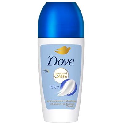 Dove , Roll On Advanced Care Talc Deodorant, Antiperspirant, mild formel med trippelfuktande verkan, skydd upp till 48 timmar, herr och kvinna, 6 stycken på 50 ml Dove , Roll On Advanced Care Talc Deodorant, Antiperspirant, mild formel med trippelfuktande verkan, skydd upp till 48 timmar, herr och kvinna, 6 stycken på 50 ml