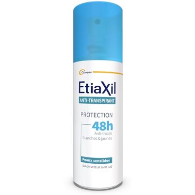 Etiaxil Antiperspirant måttlig svettning 48 timmars skydd Armhålor lämplig för känslig hud spray tillverkad i Frankrike 100 ml Etiaxil Antiperspirant måttlig svettning 48 timmars skydd Armhålor lämplig för känslig hud spray tillverkad i Frankrike 100 ml