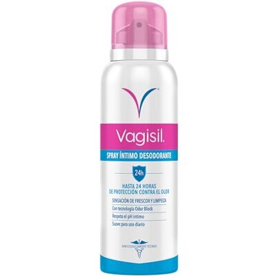 Vagisil Intim deodorant för kvinnor i spray, daglig användning utan alkohol, 24 timmars luktskydd, 125 ml Vagisil Intim deodorant för kvinnor i spray, daglig användning utan alkohol, 24 timmars luktskydd, 125 ml