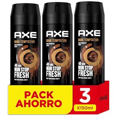 Axe Dark Temptation Spray Deodorant - Paket med 3 Axe Dark Temptation Spray Deodorant - Paket med 3