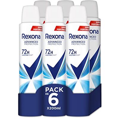 Rexona Advance Protection bomullstorr 72 h spraysprayspray för kvinnor 200 ml – 6-pack Rexona Advance Protection bomullstorr 72 h spraysprayspray för kvinnor 200 ml – 6-pack