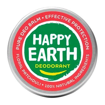 HAPPY EARTH Glad jord 100% naturlig deodorant balsam blommig patchouli 45 g HAPPY EARTH Glad jord 100% naturlig deodorant balsam blommig patchouli 45 g