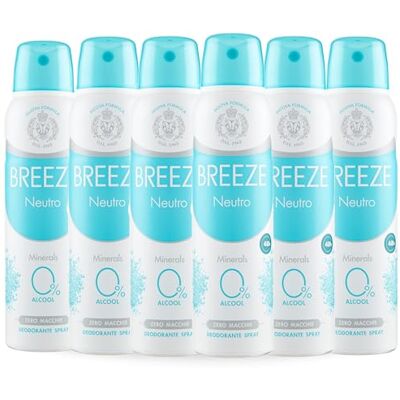 Breeze Deodorant Spray Neutral, 6 x 150 ml Breeze Deodorant Spray Neutral, 6 x 150 ml