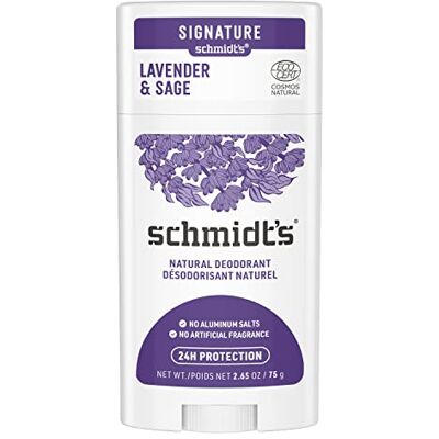 Schmidt's naturlig deodorant stick lavendel & salvia deodorant utan aluminium för långvarig friskhet 75 g 1 st Schmidt's naturlig deodorant stick lavendel & salvia deodorant utan aluminium för långvarig friskhet 75 g 1 st