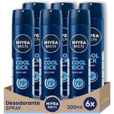 NIVEA MEN NIVEA Män NIVEA Spray Cool Kick Män – 200 ml – 6 stycken NIVEA MEN NIVEA Män NIVEA Spray Cool Kick Män – 200 ml – 6 stycken