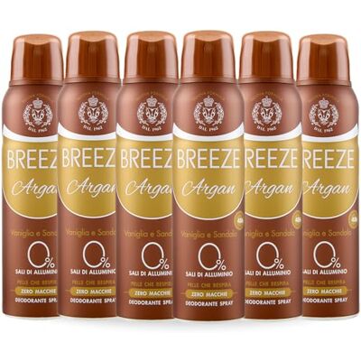 Breeze Argan Spray Deodorant, 6 x 150 ml Breeze Argan Spray Deodorant, 6 x 150 ml
