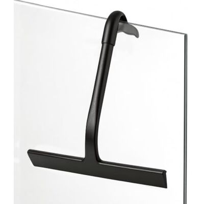 VINATO Duschtorkare i silikon, 21 cm bred, platt handtag och fisksvans design – med integrerad metallkrok och självhäftande baksida – utan ränder för glas, kakel, speglar VINATO Duschtorkare i silikon, 21 cm bred, platt handtag och fisksvans design – med integrerad metallkrok och självhäftande baksida – utan ränder för glas, kakel, speglar