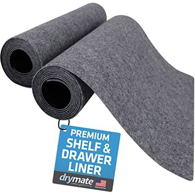 Drymate Premium Luxury Hyll- och lådmattor, 30 x 150 cm, 2-pack, ljusgrå Drymate Premium Luxury Hyll- och lådmattor, 30 x 150 cm, 2-pack, ljusgrå