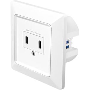 LogiLink PA0332 – Dolt uttag med 2 x USB-C (25 W/15 W), PD (PowerDelivery 3.0), skyddsklass IP20 LogiLink PA0332 – Dolt uttag med 2 x USB-C (25 W/15 W), PD (PowerDelivery 3.0), skyddsklass IP20