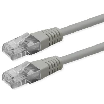ROLINE Patchkabel Cat.6 (klass E), UTP, PoE, grå, 10 m ROLINE Patchkabel Cat.6 (klass E), UTP, PoE, grå, 10 m