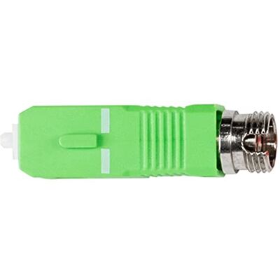 Axing OZU 5-00 optisk adapter FC/PC-uttag till SC/APC-kontakt glasfiber LWL Axing OZU 5-00 optisk adapter FC/PC-uttag till SC/APC-kontakt glasfiber LWL