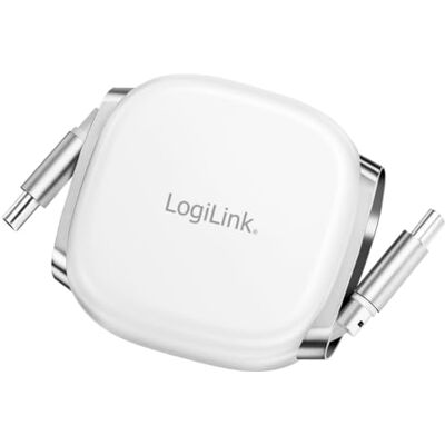 LogiLink USB 2.0 Typ-C anslutningskabel kontakt till kontakt, uttagbar och infällbar, praktisk och praktisk att ta med, 480 Mbit/s, 60 W, vit, 1 m LogiLink USB 2.0 Typ-C anslutningskabel kontakt till kontakt, uttagbar och infällbar, praktisk och praktisk att ta med, 480 Mbit/s, 60 W, vit, 1 m