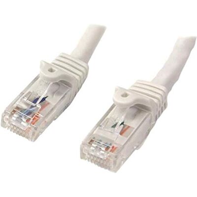 StarTech .com 10 m CAT6 Ethernet-kabel – vit CAT 6 Gigabit Ethernet-kabel – 650 MHz 100 W PoE++ RJ45 UTP kategori 6 nätverk/patchkabel snagless med avlastning Fluke testad UL/TIA-certifierad StarTech .com 10 m CAT6 Ethernet-kabel – vit CAT 6 Gigabit Ethernet-kabel – 650 MHz 100 W PoE++ RJ45 UTP kategori 6 nätverk/patchkabel snagless med avlastning Fluke testad UL/TIA-certifierad