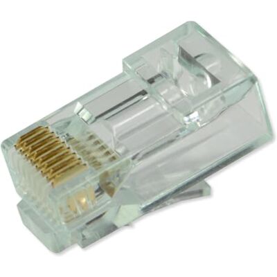 Simply45 Oskärmad genomströmning RJ45 modulära pluggar för 23AWG solid (Cat6 UTP), 26-24AWG strängad (Cat5e/6 UTP strängad) grön nyans, 100 bit burk S45-1600 Simply45 Oskärmad genomströmning RJ45 modulära pluggar för 23AWG solid (Cat6 UTP), 26-24AWG strängad (Cat5e/6 UTP strängad) grön nyans, 100 bit burk S45-1600