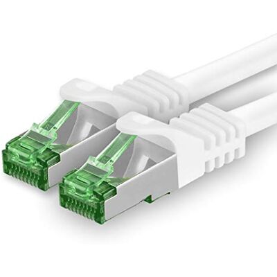 1aTTack.de 20 m Cat.7 nätverkskabel 1 st Cat7-patch-kabel LAN-kabel Ethernet RJ45 10 Gbit/s (alla internethastigheter) vit 20 meter 1aTTack.de 20 m Cat.7 nätverkskabel 1 st Cat7-patch-kabel LAN-kabel Ethernet RJ45 10 Gbit/s (alla internethastigheter) vit 20 meter