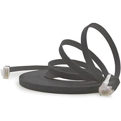 1aTTack.de 50 m – svart – 1 styck – Cat.6 platt nätverkskabel Cat6 platt kabel ultra platt Cat.6 patchkabel 1000 Mbit/s Gigabit LAN (RJ45) platt smal mikro 1aTTack.de 50 m – svart – 1 styck – Cat.6 platt nätverkskabel Cat6 platt kabel ultra platt Cat.6 patchkabel 1000 Mbit/s Gigabit LAN (RJ45) platt smal mikro