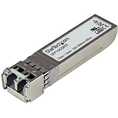 StarTech .com Cisco kompatibel 10 GBase-SR Gigabit SFP+ sändningsmodul MM LC – Mini-GBIC upp till 300 m – glasfiberssändare DDM 850 nm StarTech .com Cisco kompatibel 10 GBase-SR Gigabit SFP+ sändningsmodul MM LC – Mini-GBIC upp till 300 m – glasfiberssändare DDM 850 nm