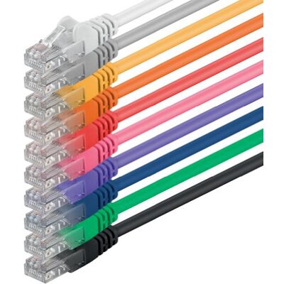 1aTTack.de Nätverkskabel Cat.6-10 färger 1 m (set) CAT6 Ethernet-kabel, LAN-kabel, 1000 Mbits (PoE) patchkabel 1aTTack.de Nätverkskabel Cat.6-10 färger 1 m (set) CAT6 Ethernet-kabel, LAN-kabel, 1000 Mbits (PoE) patchkabel