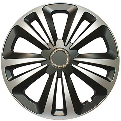 Cora 42043 4 universal aluminiumeffekt terra mix 13 hjulbeslag, uppsättning med 4 Cora 42043 4 universal aluminiumeffekt terra mix 13 hjulbeslag, uppsättning med 4