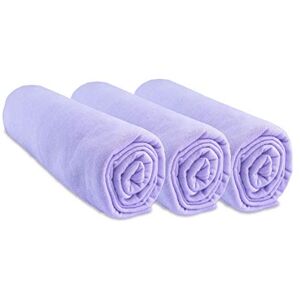 Easy Dort - Set med 3 jersey bomullslakan - Barnsäng 70x140 cm - Lila Easy Dort - Set med 3 jersey bomullslakan - Barnsäng 70x140 cm - Lila