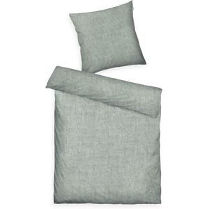 TOM TAILOR Melange-sängkläder, 80 x 80 cm + 135 x 200 cm, 40% bomull/25% viskos/35% polyester, med ståfåll och märkesdragkedja, vävd melange grön (mjuk skog) TOM TAILOR Melange-sängkläder, 80 x 80 cm + 135 x 200 cm, 40% bomull/25% viskos/35% polyester, med ståfåll och märkesdragkedja, vävd melange grön (mjuk skog)