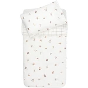 Jollein Barnsängkläder – Animal Friends – 100 x 140 cm – 100% bomull – OEKO-TEX certifierade – babysängkläder med örngott – sängkläder set Jollein Barnsängkläder – Animal Friends – 100 x 140 cm – 100% bomull – OEKO-TEX certifierade – babysängkläder med örngott – sängkläder set