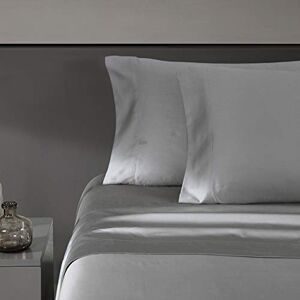 Vera Wang Queen Sheet Set, Luxury Sateen Cotton Bedding, 800 Thread Count, Soft & Smooth Room Essentials (Steel Grey, Queen) Vera Wang Queen Sheet Set, Luxury Sateen Cotton Bedding, 800 Thread Count, Soft & Smooth Room Essentials (Steel Grey, Queen)
