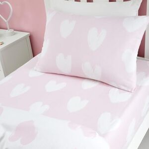 Catherine Lansfield Hjärtan Bäddtextil Bäddset Borstad Rosa Vitt - Sängkläder Catherine Lansfield Hjärtan Bäddtextil Bäddset Borstad Rosa Vitt - Sängkläder