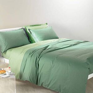 Caleffi Bicolor Full täckmantel, Bomull, Jade, Single, 45447, Caleffi Bicolor Full täckmantel, Bomull, Jade, Single, 45447,
