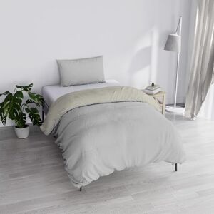 Italian Bed Linen Italienska sängkläder påslakanset "naturlig dubbelsidig enfärgad väska lakan och örngott, ljusgrå/krämfärgad, liten dubbel Italian Bed Linen Italienska sängkläder påslakanset "naturlig dubbelsidig enfärgad väska lakan och örngott, ljusgrå/krämfärgad, liten dubbel