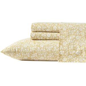 Laura Ashley King Sheet, Cotton Percale Sängklädesset, Lätt och andningsbar heminredning, Oeko-Tex-certifierad (Heirloom Ditzy Guld, King) Laura Ashley King Sheet, Cotton Percale Sängklädesset, Lätt och andningsbar heminredning, Oeko-Tex-certifierad (Heirloom Ditzy Guld, King)