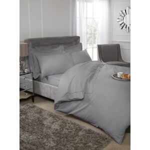 Emma Barclay 200 trådtäthet lyxigt egyptiskt bomull påslakan i silver – dubbelsäng Emma Barclay 200 trådtäthet lyxigt egyptiskt bomull påslakan i silver – dubbelsäng