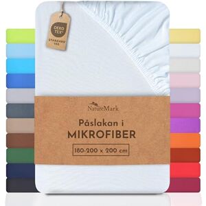 NATUREMARK - Lenzuolo con Angoli in Microfibra Elastici - Vit - 180x200 cm - Fitted sheet NATUREMARK - Lenzuolo con Angoli in Microfibra Elastici - Vit - 180x200 cm - Fitted sheet