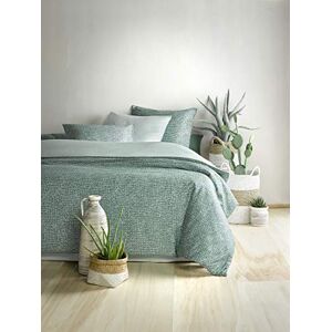 De Witte Lietaer Satin påslakan och örngott, bomull, grönt tryck, 240 x 220 cm/260 x 70 cm De Witte Lietaer Satin påslakan och örngott, bomull, grönt tryck, 240 x 220 cm/260 x 70 cm